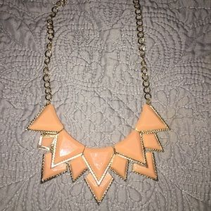 Edgy chic blush necklace